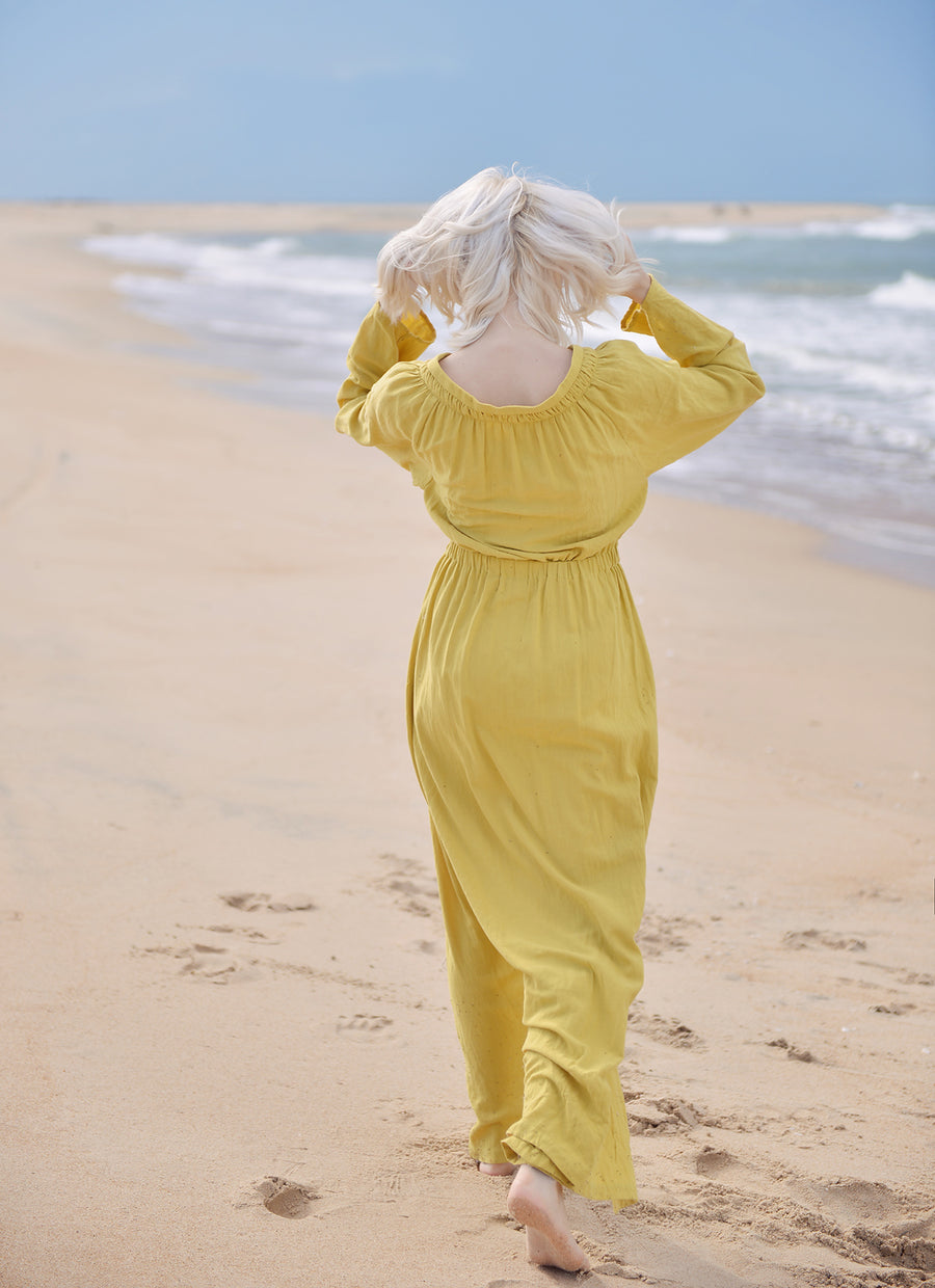 Linen LoungeWear Women - Linen Tunic Dress - 1950s Vintage Style Dress - Linen LoungeWear Maxi - Cotton Sleeping Gown