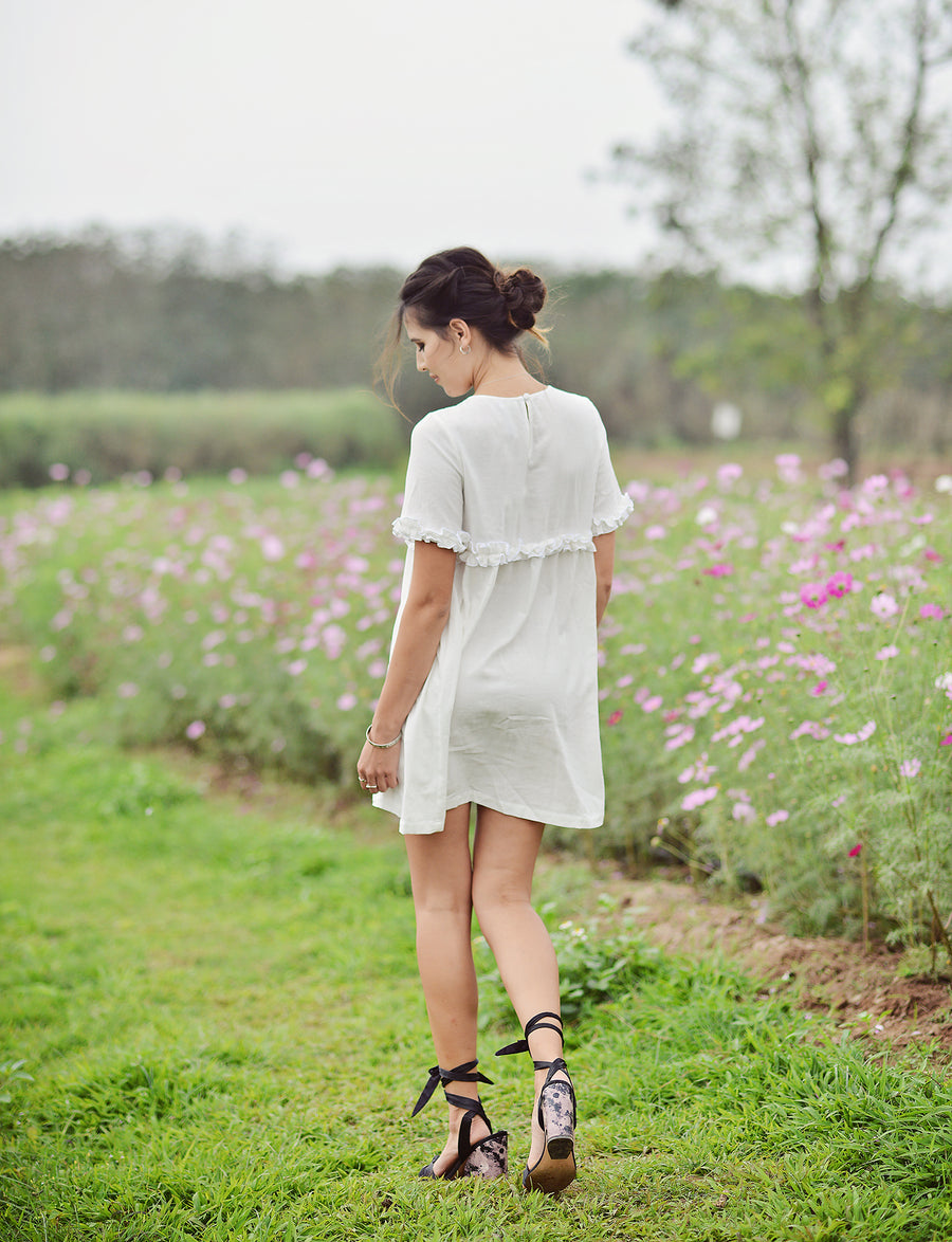 Petite Linen Dress - Short Cotton Dress - Organic Cotton Dress