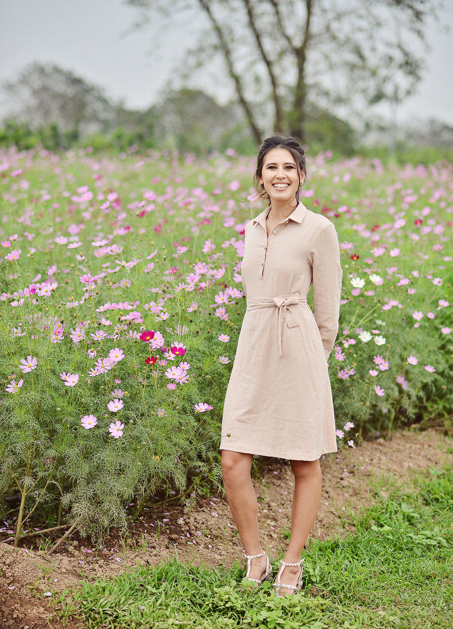 Linen Shirt Dress - Everyday Cotton Dress - Women Summer Dress