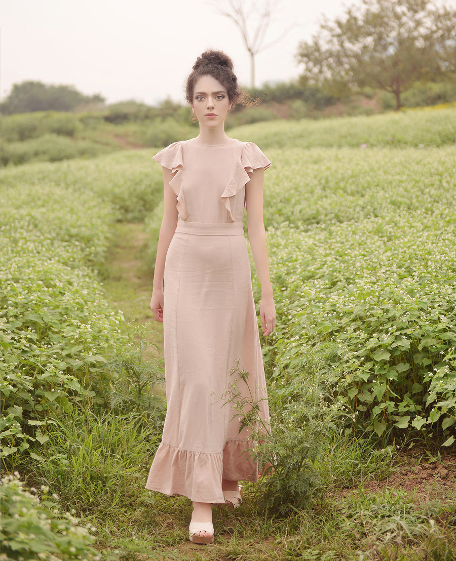 Maxi Dress Cotton - Women Organic Cotton Dress - Beach Resort Dress