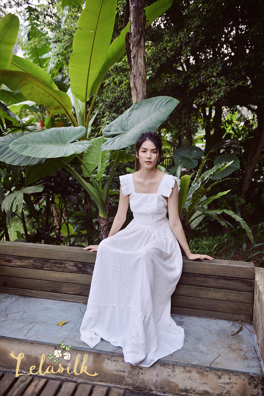 Maxi Cotton Dress - Long Beach Dress - Women Organic Clothing
